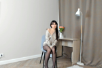 Posing on a chair...