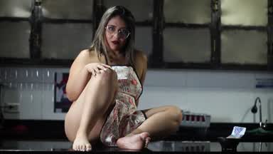 Naughty in the kitchen