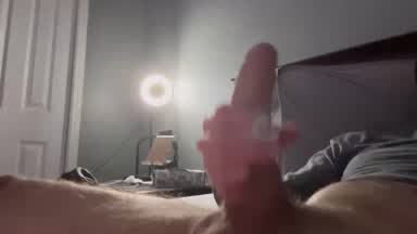 4 Differents angles stroking + big cumshot