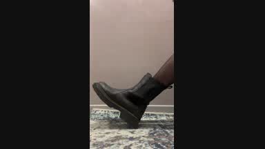 Unveiling My Feet in Black Tights