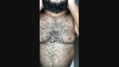 Oil on hairy body