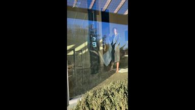caught by the neighbor