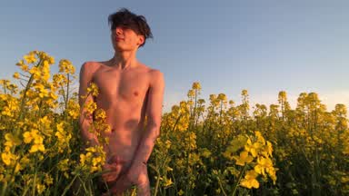 Cum on flowers