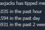 tips more of 600