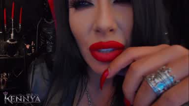 Cuckolding with red lips and nails POV preview