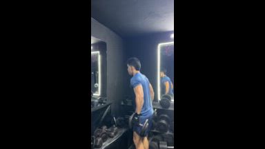 Today at the gym giving it all