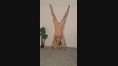 Fun Clip! Nude Handstand Compilation! (55 secs)