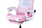 Deli gaming chair pink and blue - https://amzn.eu/