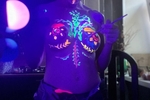 Beautiful art on a naked body