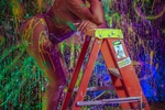 my sexy body in burning paint😈🔥🍑