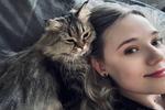 Me and my cats (Red-tinged Murzik, black Lucik)