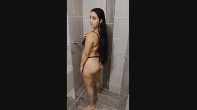 sexual dance in the shower