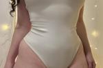 Sheer white bodysuit