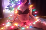 Christmas photos with lights