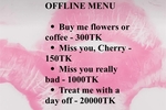 OFFLINE MENU