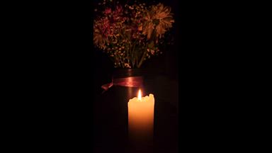 The night, flowers and my legs 🔥
