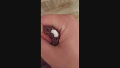 Cuming inside the foreskin!