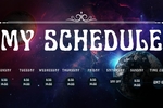 My schedule