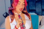 a cute schoolgirl