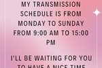 My Schedule