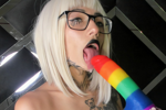 My tongue full of saliva
