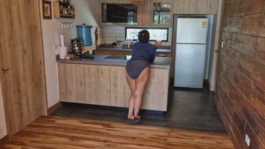 POV: Bound on the floor, gagged and made to cum