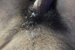My bush full of cum