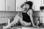 Cooking in black and white