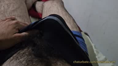 Wake Up Hard Play Masturbate Leak Precum