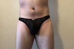nude nice guy โ Black Thong