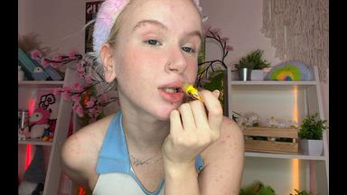cheerfull blonde dancing for u
