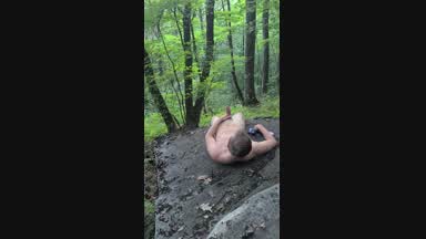 Hiking Cumshot 1