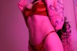 Hot red underwear
