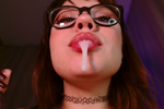 Open your mouth, you're going to drink now.