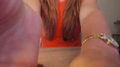 Natural feet on the desk (pvt show)