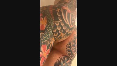 Cumming in the shower