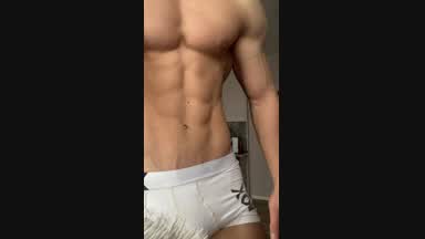 Showing my muscles completely naked