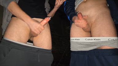 blond boy69 — Huge 4 days cum with guy near the highway building