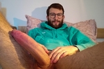 Cute guy with hard dick in fav hoodie