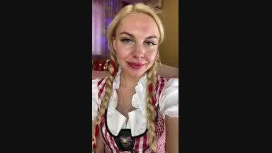 We celebrate Oktoberfest with Lisa))