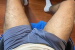 my slimy cock releases a lot of milk