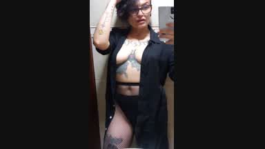 tease in bathroom