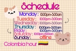 Schedule Monii❣️