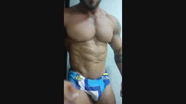 muscle flexing