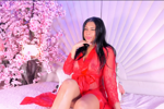 sensual lady in red