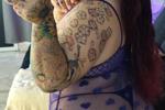 Soft lace, big curves 💜😈