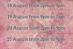 my schedule