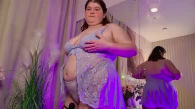 Sensual dance in a delicate nightgown