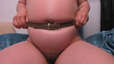 🔥Belt set on pregnant belly 💯💥
