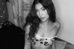 black and white